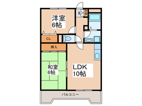 シャルマン水城の物件間取画像